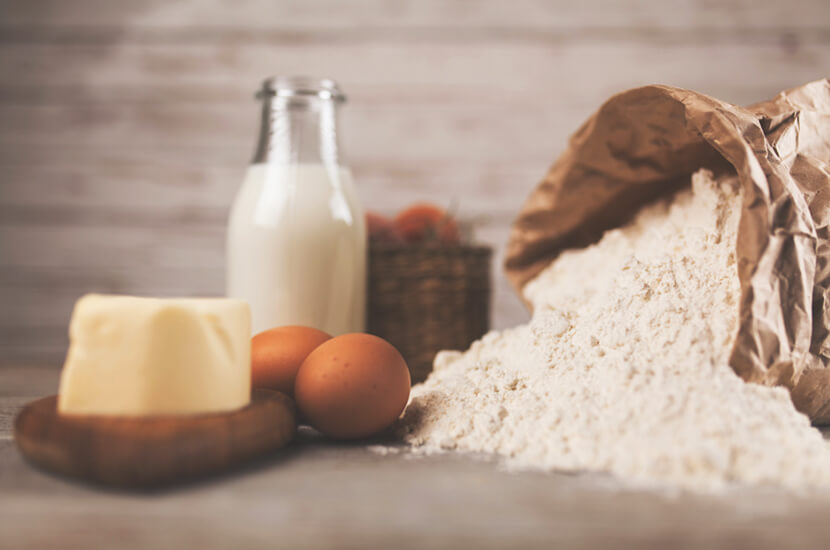 ワッフル材料画像