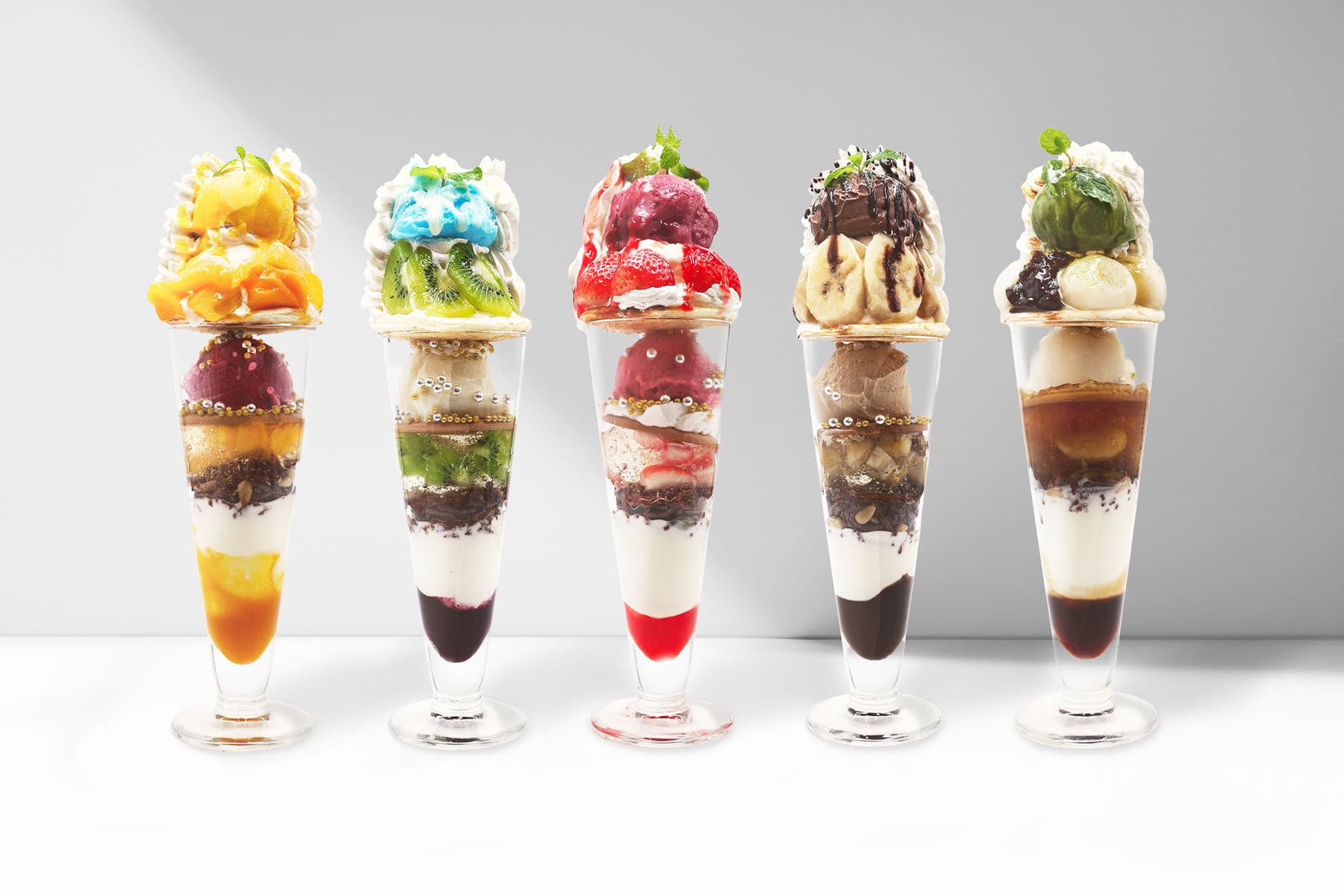 パフェ 季節の八ッ橋パフェさくらパフェ｜ぎをん為治郎