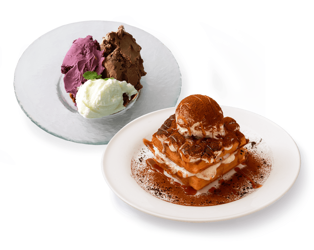  全て手作り！ノアの有名ワッフルと本格ジェラート 