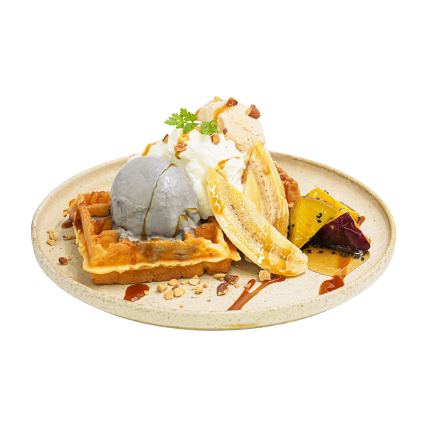 Black Sesame Caramel Waffle image
