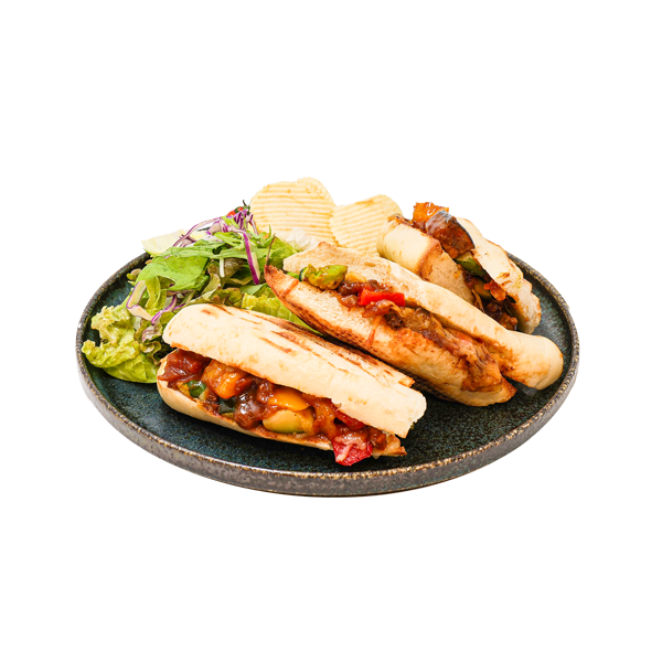 Grilled Vegetable & Meat Sauce Panini image